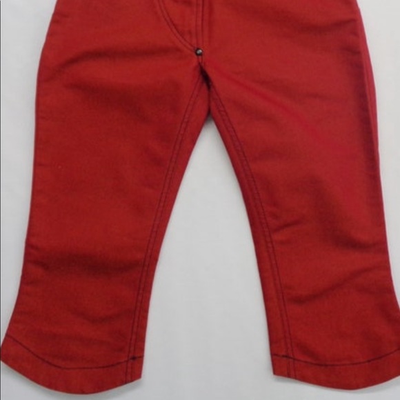 Westwood Cropped stylish Red Jeans - Picture 3 of 4